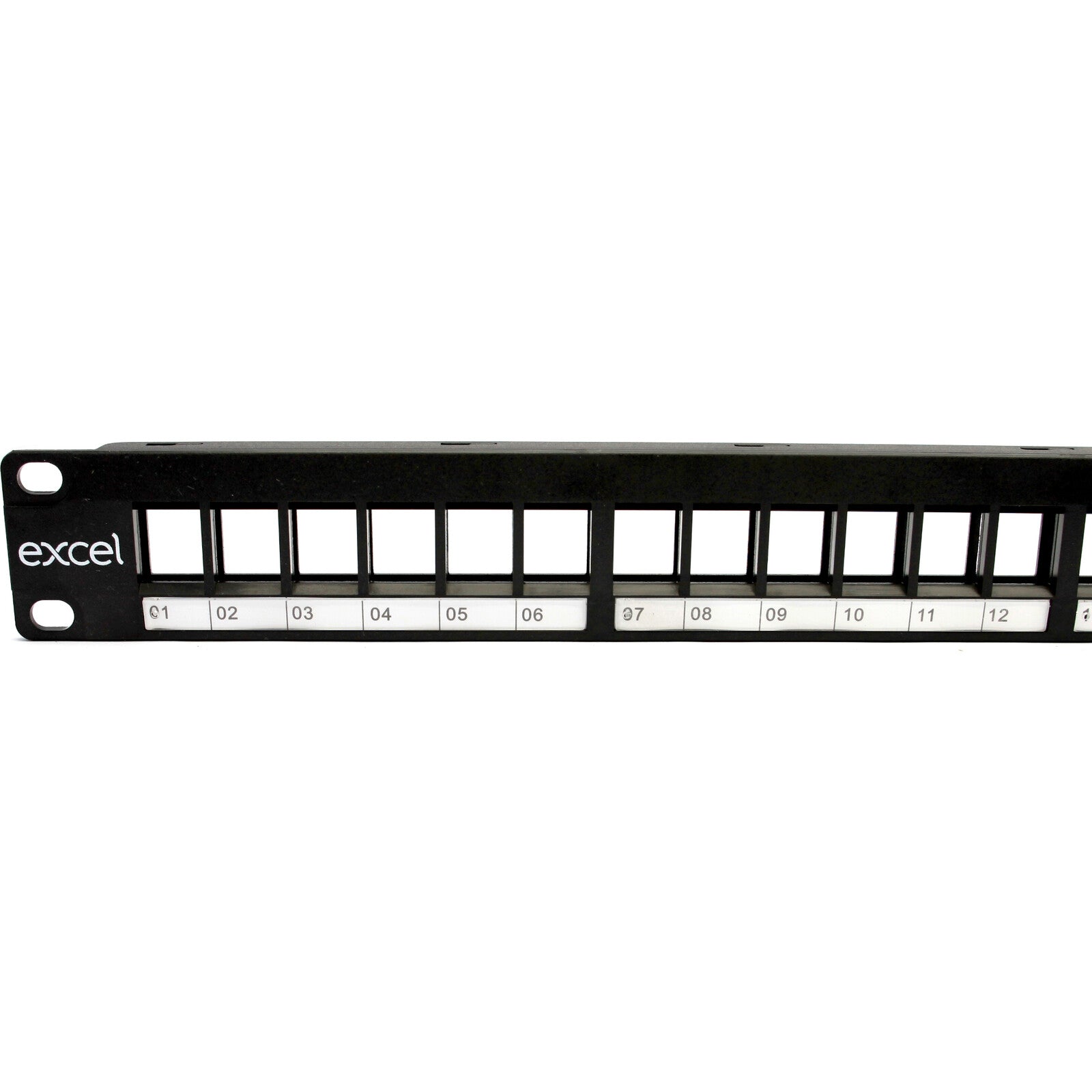Panel Frame Atch Unloaded 24 Port Keystone Patch Panel Frame 1U Black – PCS
